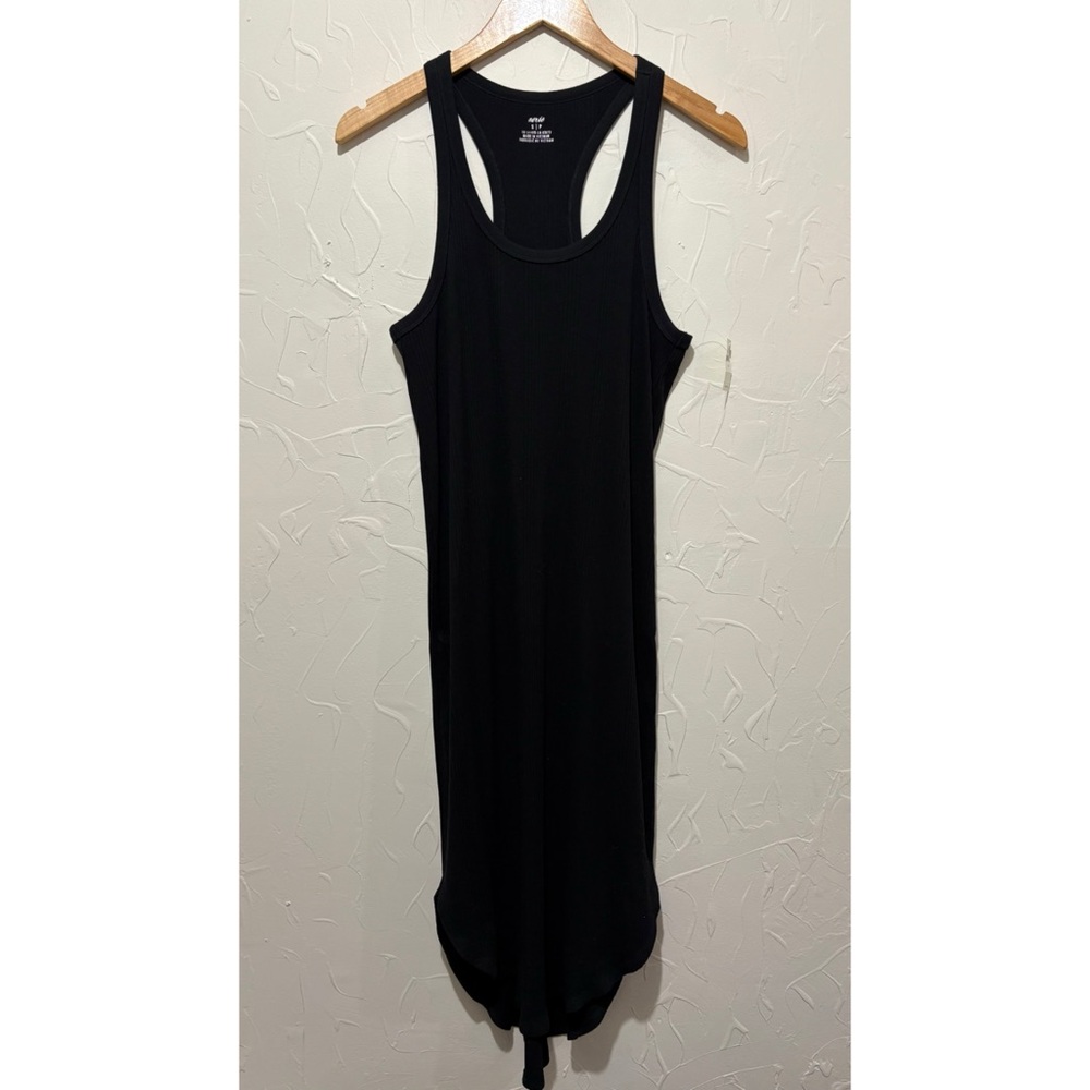aerie Black Racerback Tank Dress